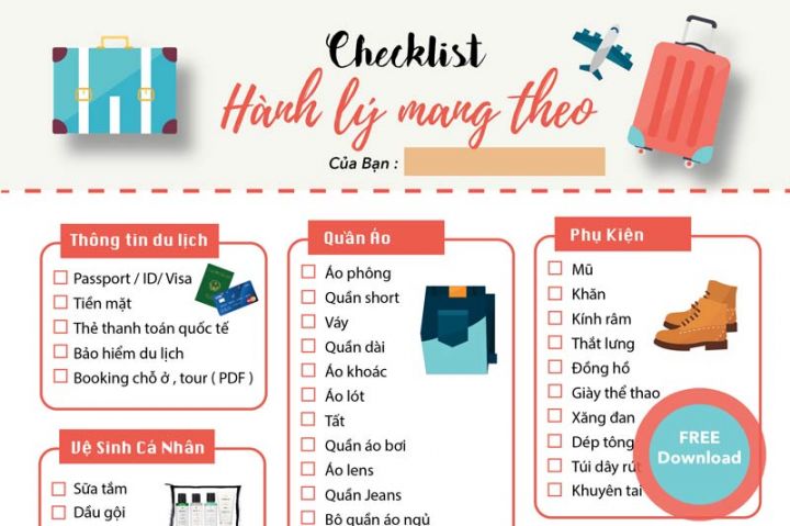 đi du lịch cần mang gì